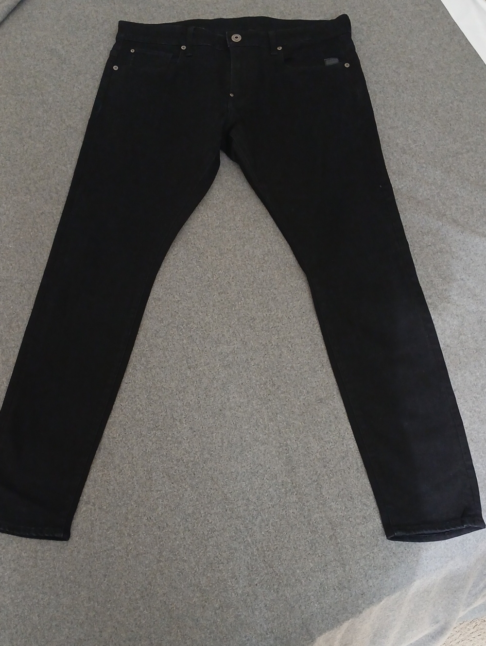 G-Star mens Slim skinny Straight Jeans in Black 36x31